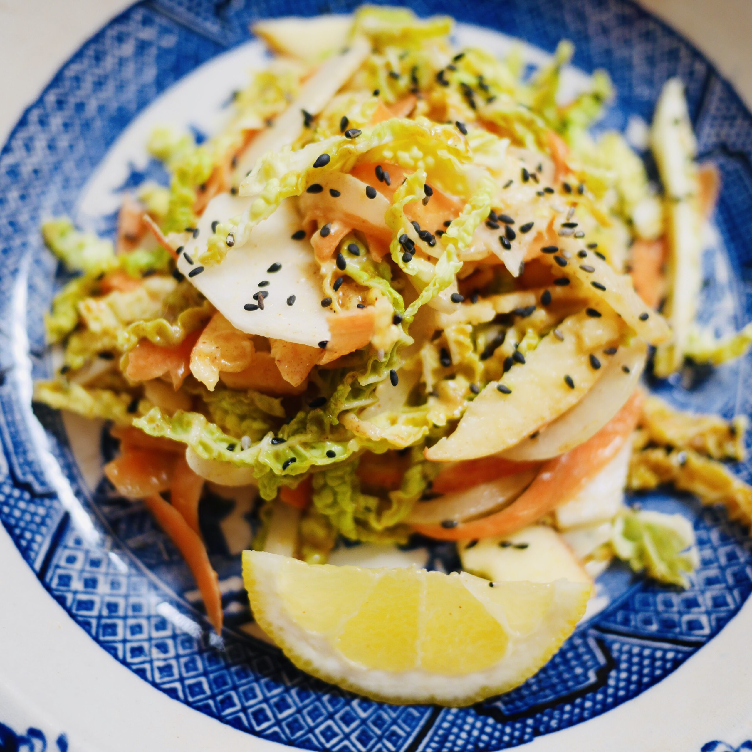 Turnip and Peanut Butter Slaw
